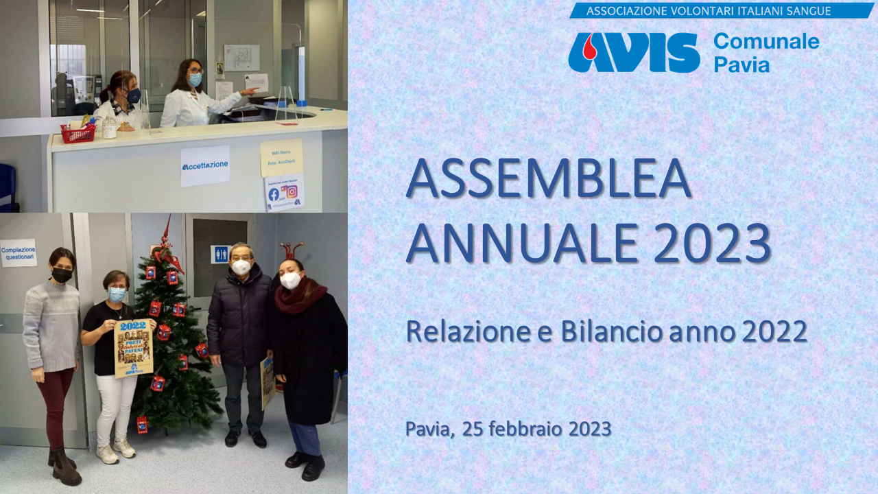 Assemblea AVIS del 25 febbraio 2023